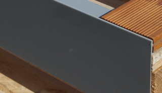 Ukončovací profil pro dřevěné nebo WPC terasy 150 mm, 2,0m