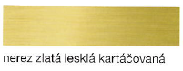 Lišta L-ková nerezová, barevná lesklá kartáčovaná 2,5m - 10mm